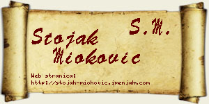 Stojak Mioković vizit kartica